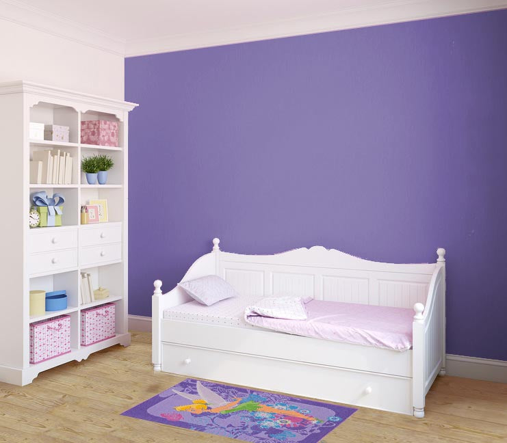 Kinderteppich Tinkerbell Tropical 95x133 Cm In Lila