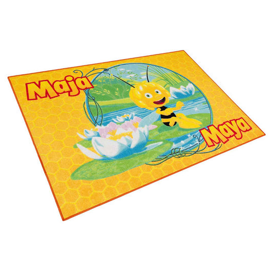 Spielteppich Biene Maja Kinder 95x133 Cm Gelb Grün