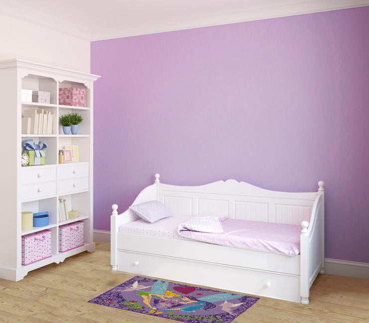 Spielteppich Tinkerbell Disney Feen Mädchen Violett 95x133cm
