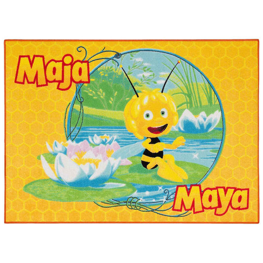  Spielteppich Biene Maja Kinder 95x133 Cm Gelb Grün