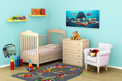  Kinderteppich Crooz WASCHBAR Rutschhemmend 95x133 Cm