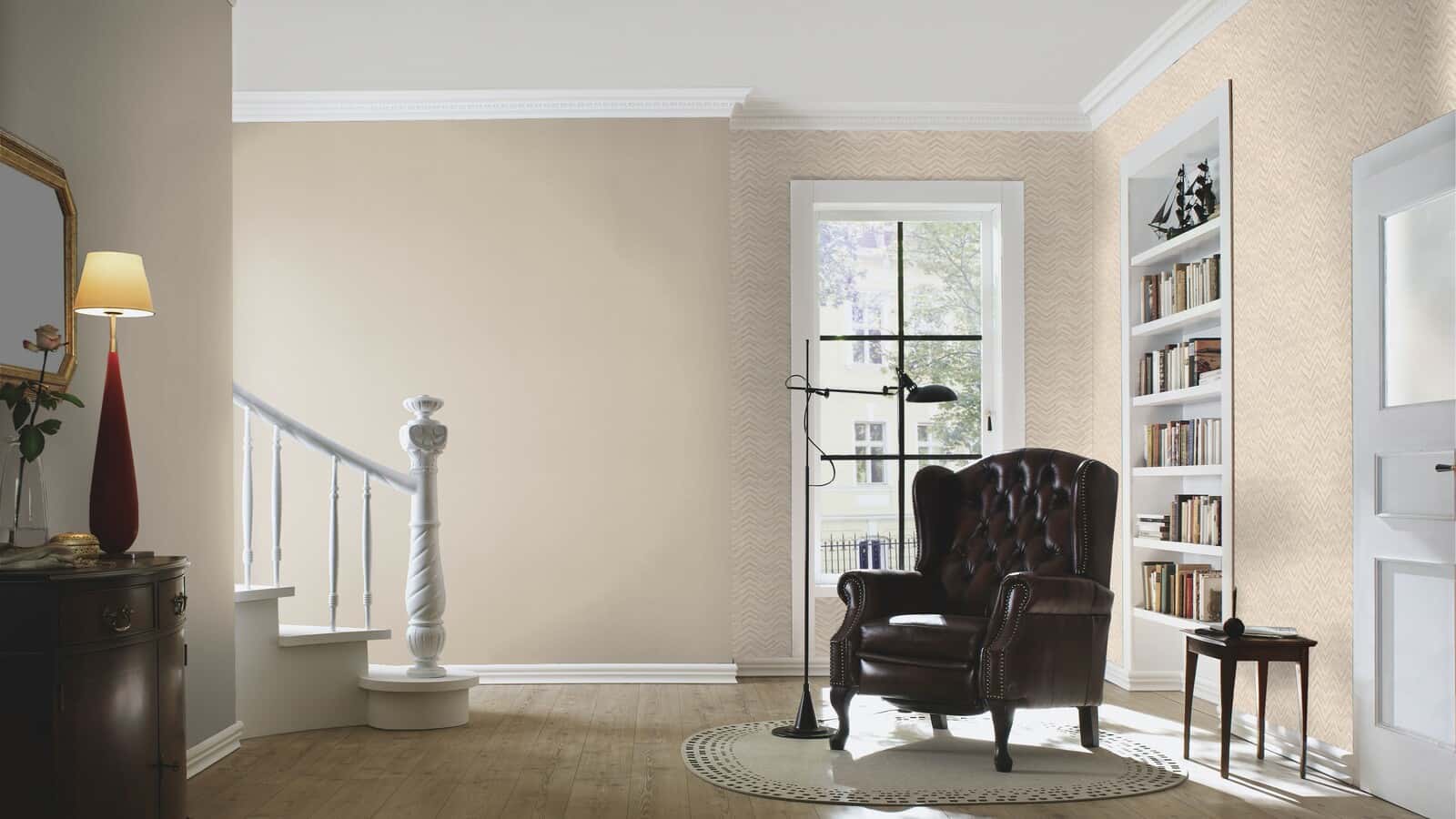  Tapete Barbara Home Collection Einfarbig Beige-Grau