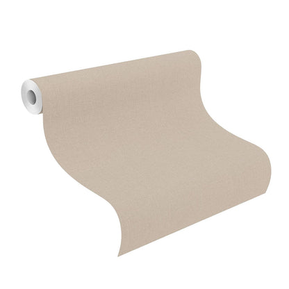  Tapete Barbara Home Collection Einfarbig Beige-Grau