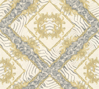  Versace Home Tapete Zebra Beige-gold Glanz 34904-2