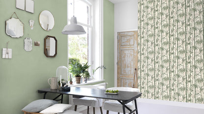  Tapete Vlies Rasch Uni Textil Grün 484588