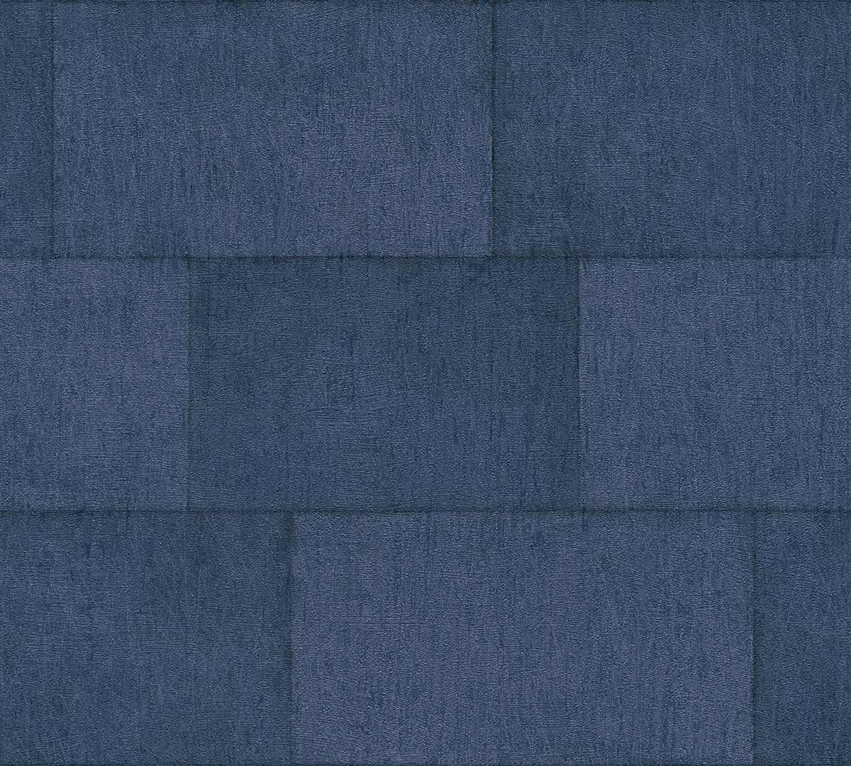  Tapete Vlies Stein-Wand Blau 38201-5