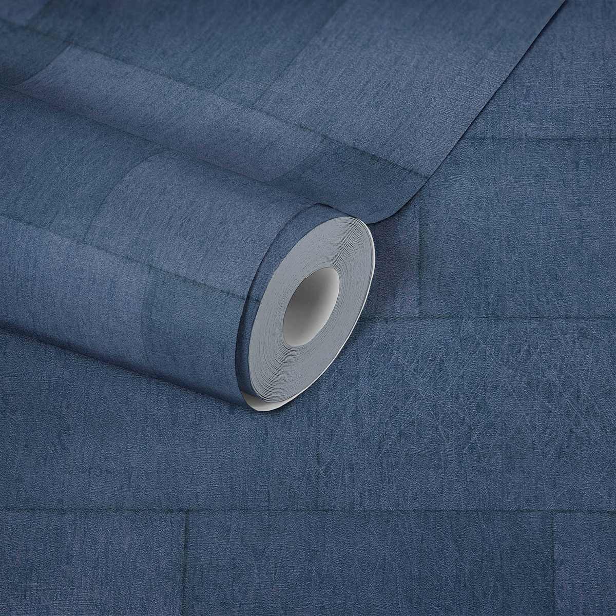  Tapete Vlies Stein-Wand Blau 38201-5