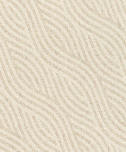  Tapete Vlies Wellen-Design Creme Beige Rasch 704532