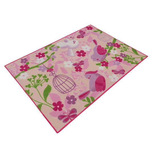  Teppich Kinderteppich Birds Of Paradise 80x120 Cm Pink Rosa