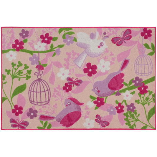  Teppich Kinderteppich Birds Of Paradise 80x120 Cm Pink Rosa