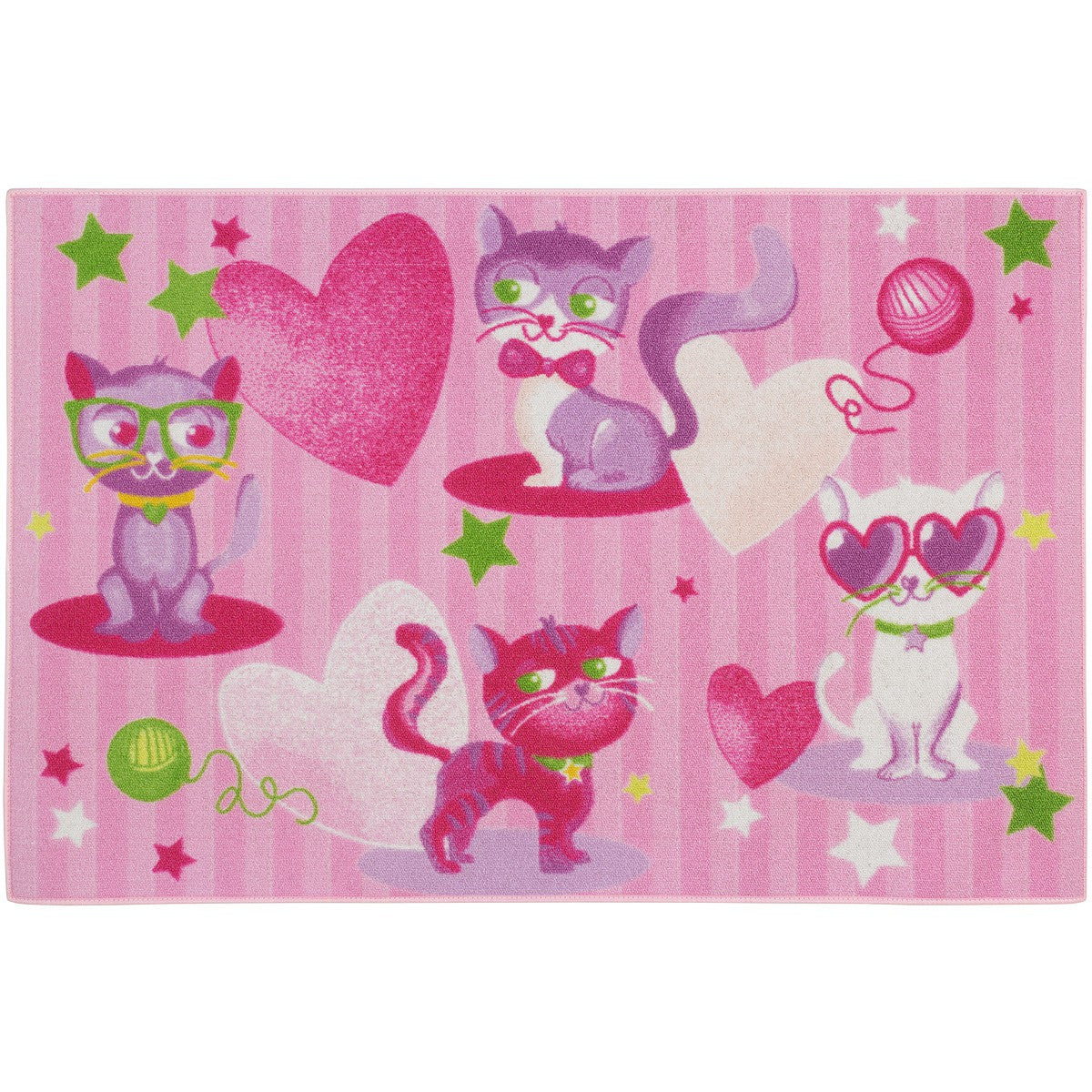  Kinderteppich Fashion Cats Spielteppich 80x120 Cm Pink Rosa