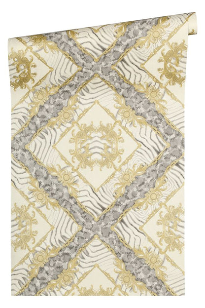  Versace Home Tapete Zebra Beige-gold Glanz 34904-2