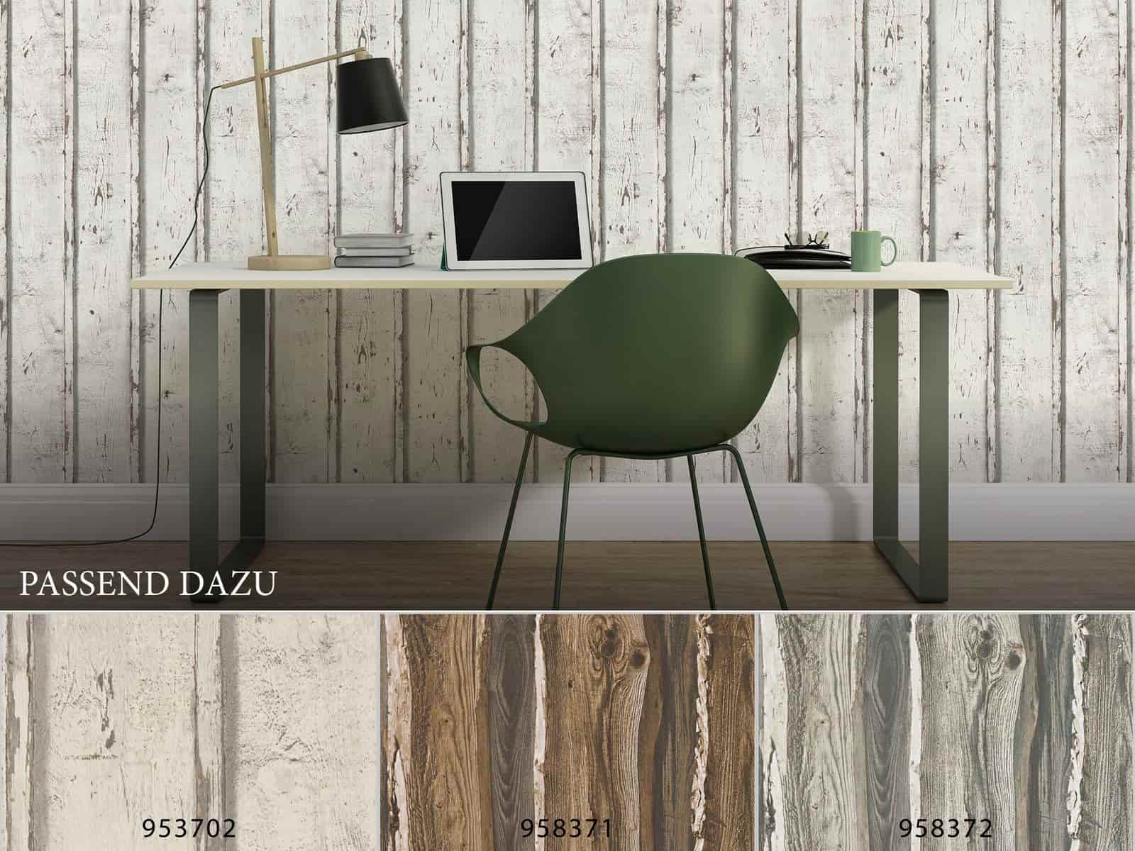  Vlies Tapete Holzoptik Holzbrett Weiß Lutèce 95370-1