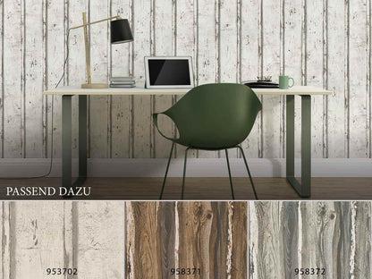  Vlies Tapete Holzoptik Holzbrett Weiß Lutèce 95370-1