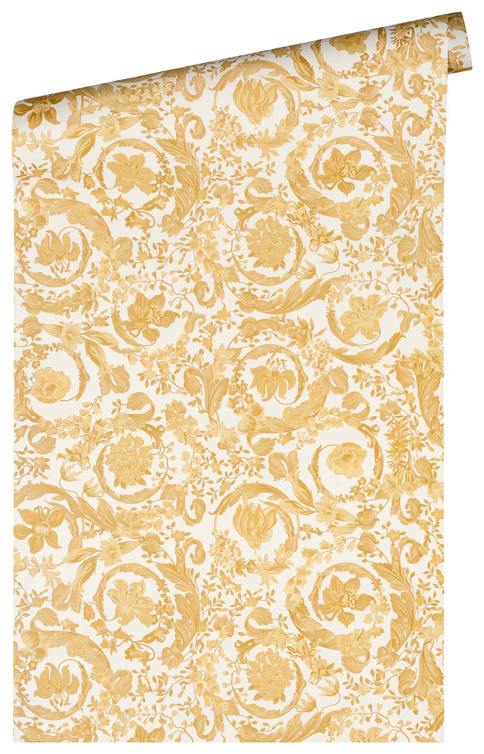  Versace Vliestapete 38706-4 Blumen Muster Weiß Gold